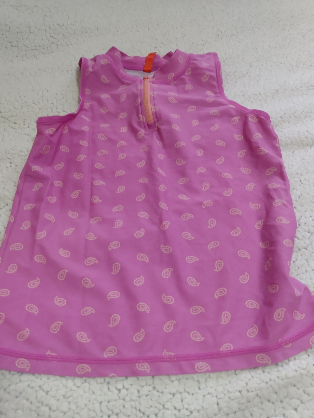 Joe Fresh Pink Paisley Girls Swim Top